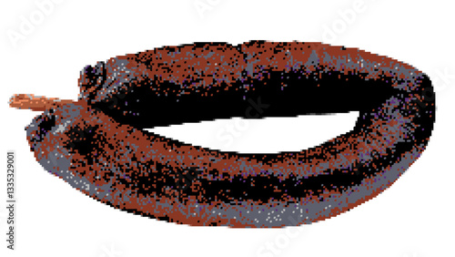 Smoked sausages pixel art