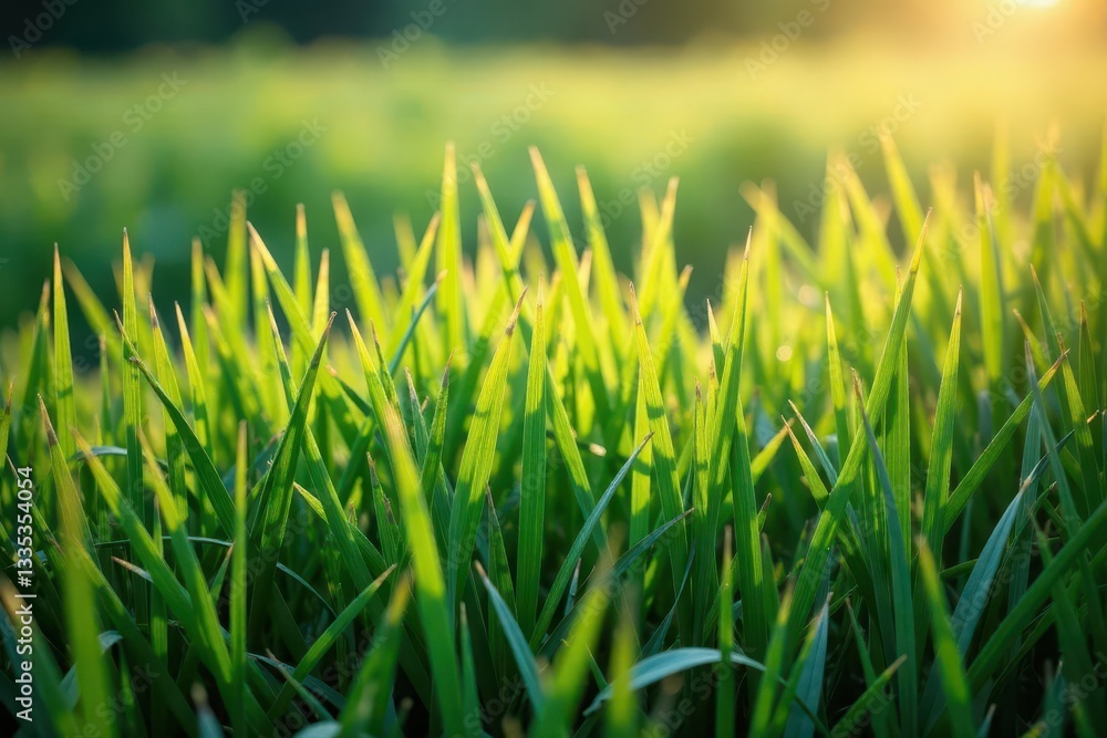 Obraz premium Dense, tall grass with varied heights and hues, nature, texture
