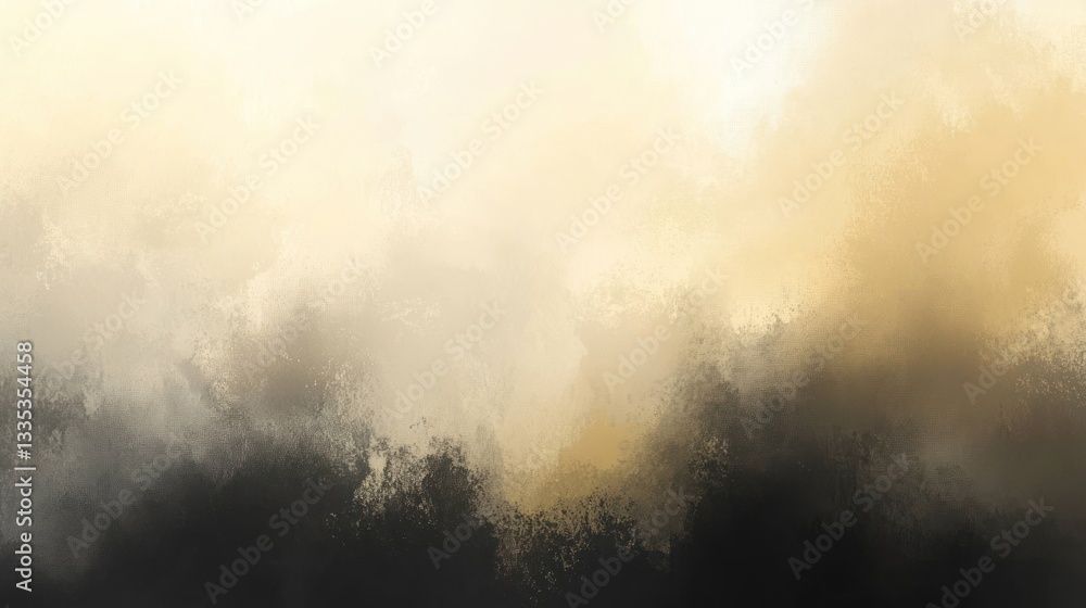 Naklejka premium Golden Hour Abstract Landscape: A Dreamy Haze of Warm and Cool Tones