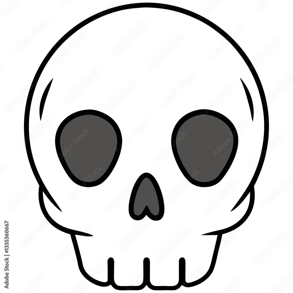 Minimalist skull outline vector illustration
Minimalist skull outline vector illustration
