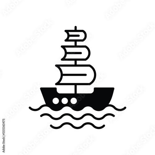 Sailing Ship Vector icon