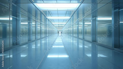 Futuristic Corridor: A Vision of Modern Architecture and Design