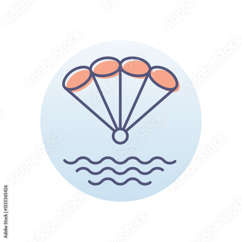 Parachuter Vector icon