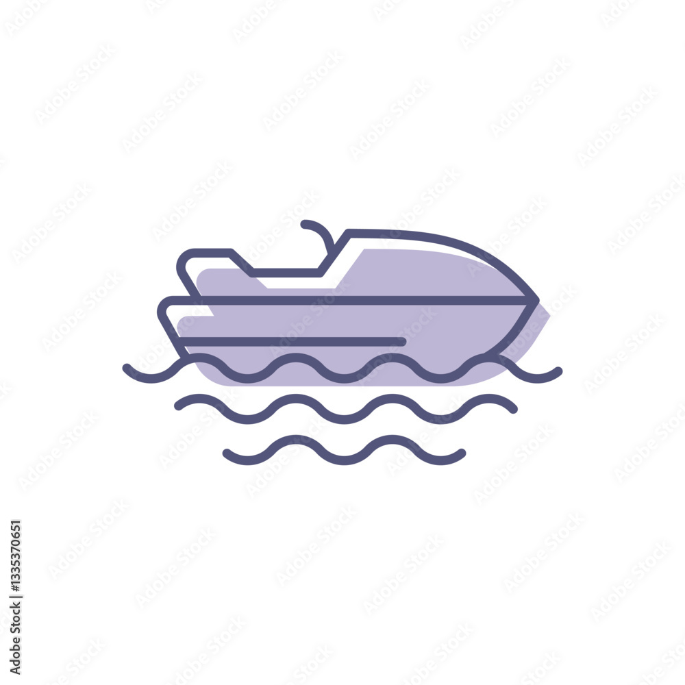 Water Craft Vector icon Water Craft Vector icon