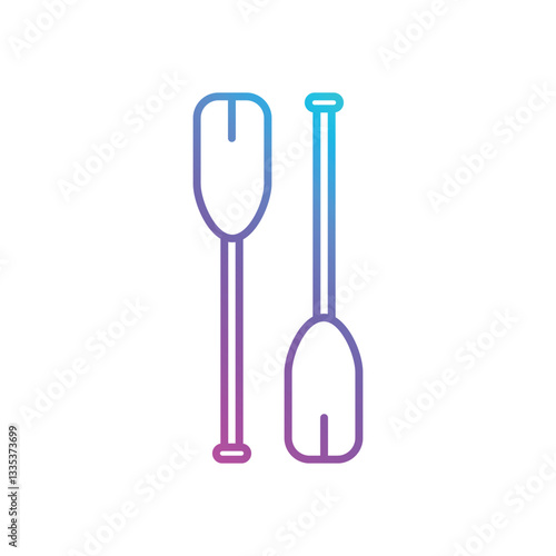 Oar Vector icon