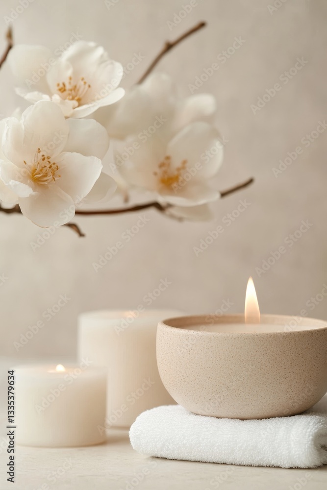 Close-up of accessories for body treatment and massage in a relaxing environment. Calm environment of well-being and personal care. Close-up of accessories for body treatment and massage in a relaxing environment. Calm environment of well-being and personal care.