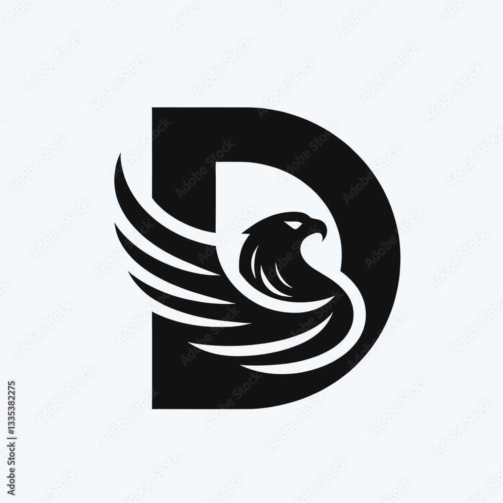Fototapeta premium Powerful Eagle Logo Bold, Impactful and Dynamic