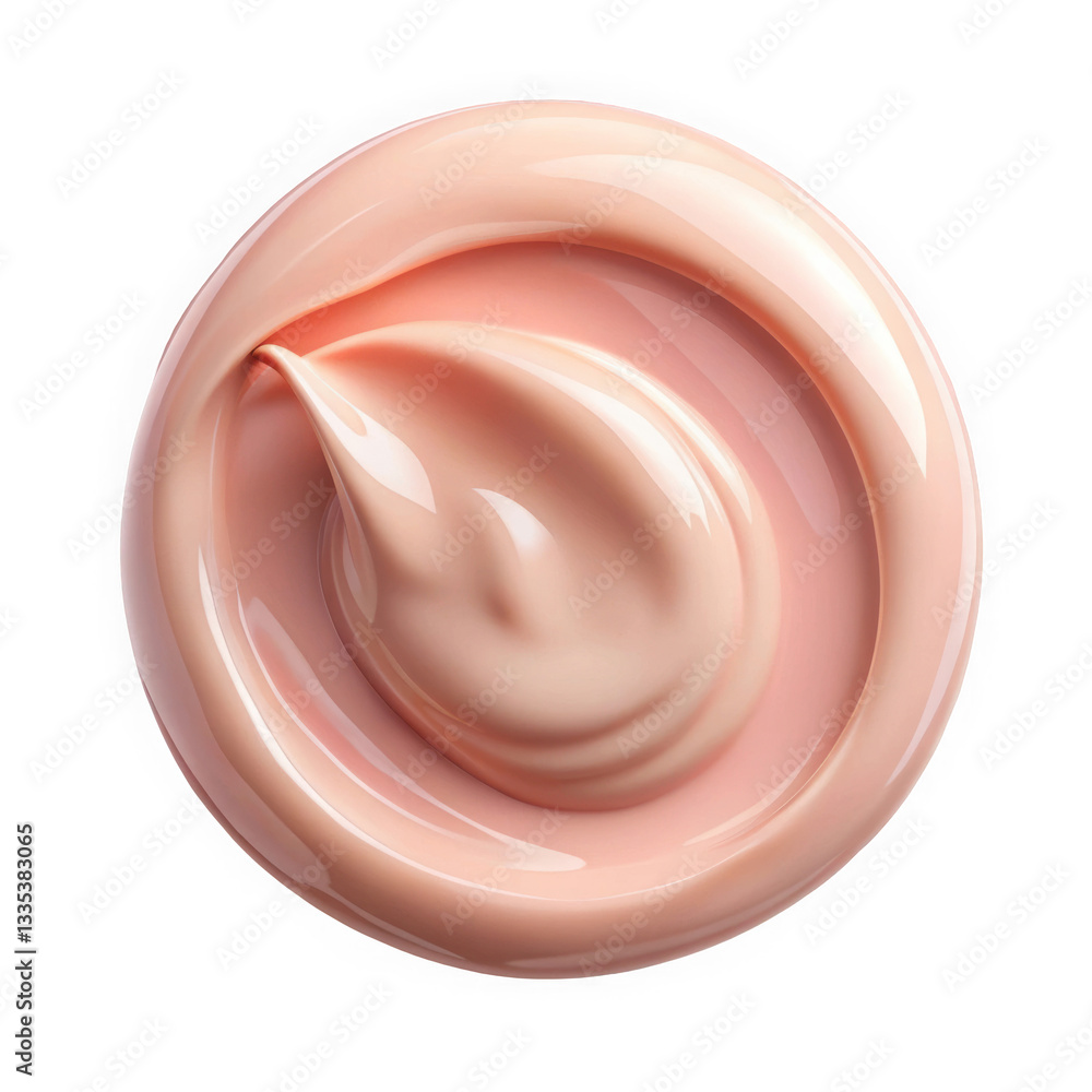 Soft pink cream texture in a circular pattern, showcasing a smooth and glossy surface, perfect for skincare or cosmetic products. Soft pink cream texture in a circular pattern, showcasing a smooth and glossy surface, perfect for skincare or cosmetic products.