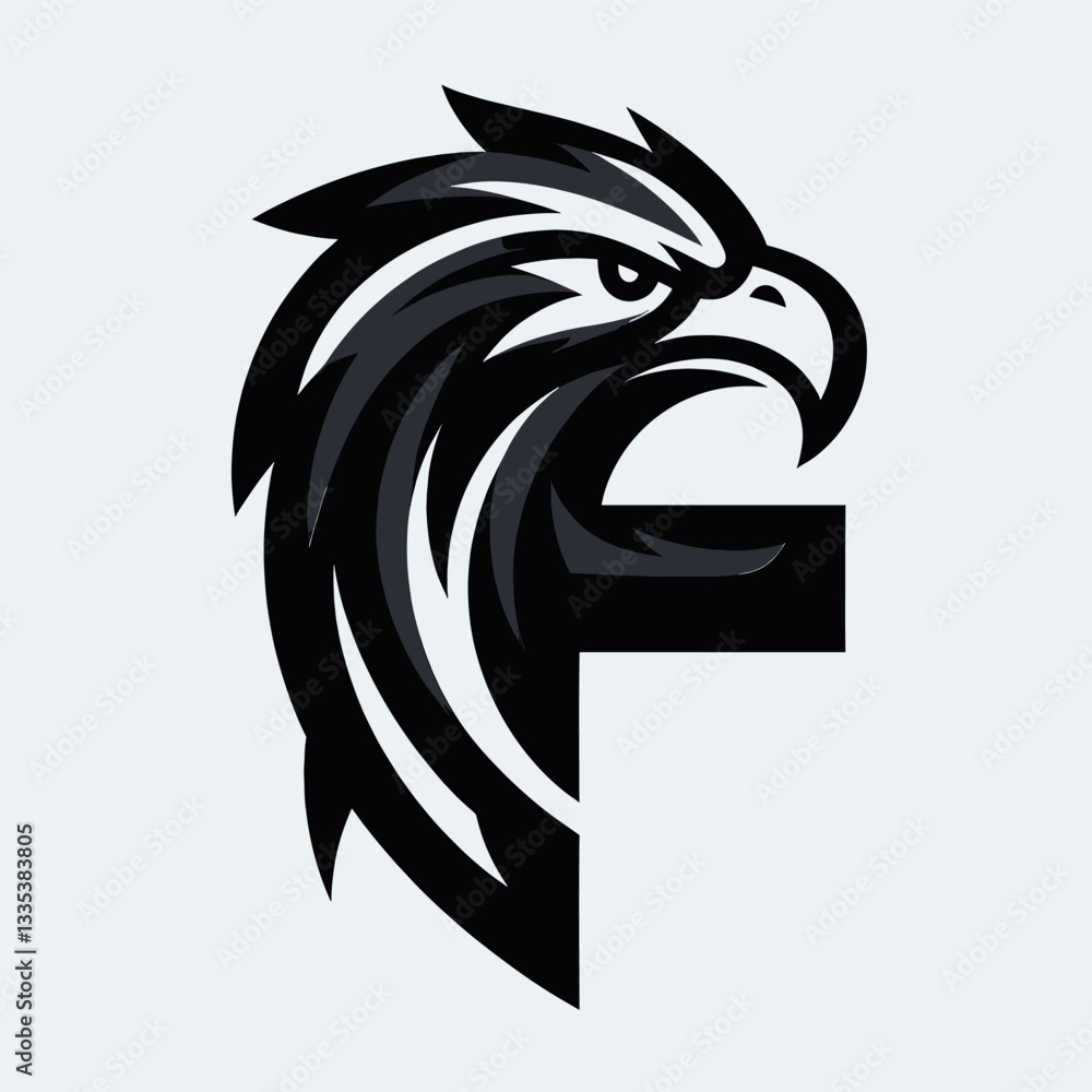 Obraz premium Customizable Eagle Logo Adaptable for Any Brand