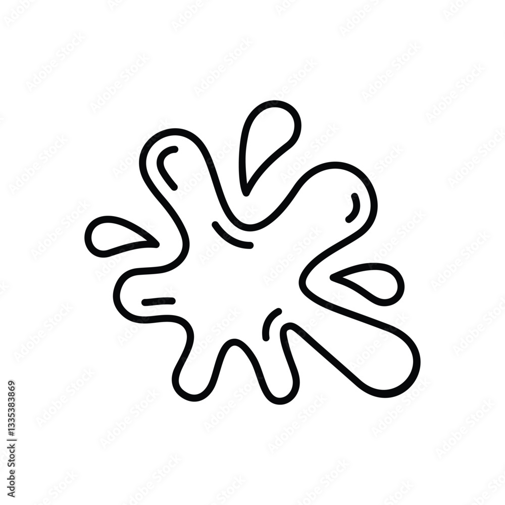 Splash Vector icon Splash Vector icon