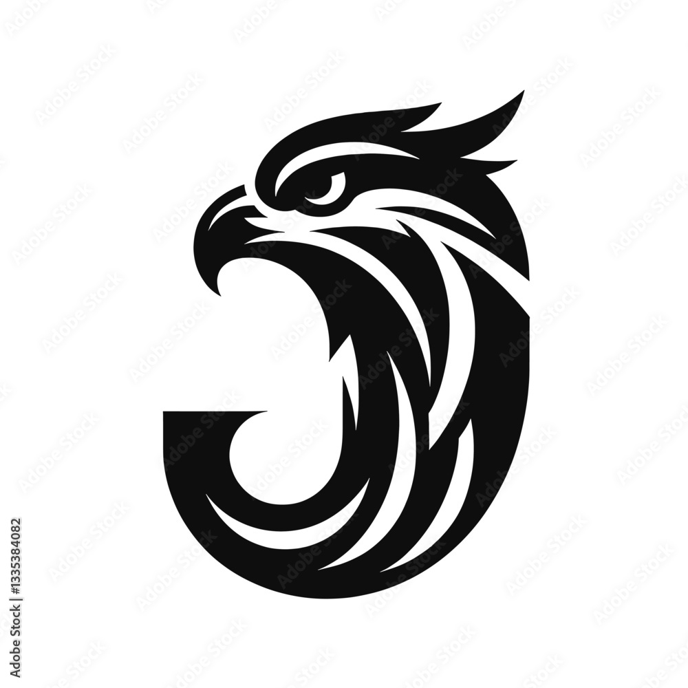 Obraz premium Customizable Eagle Logo Adaptable for Any Brand