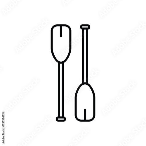 Oar Vector icon