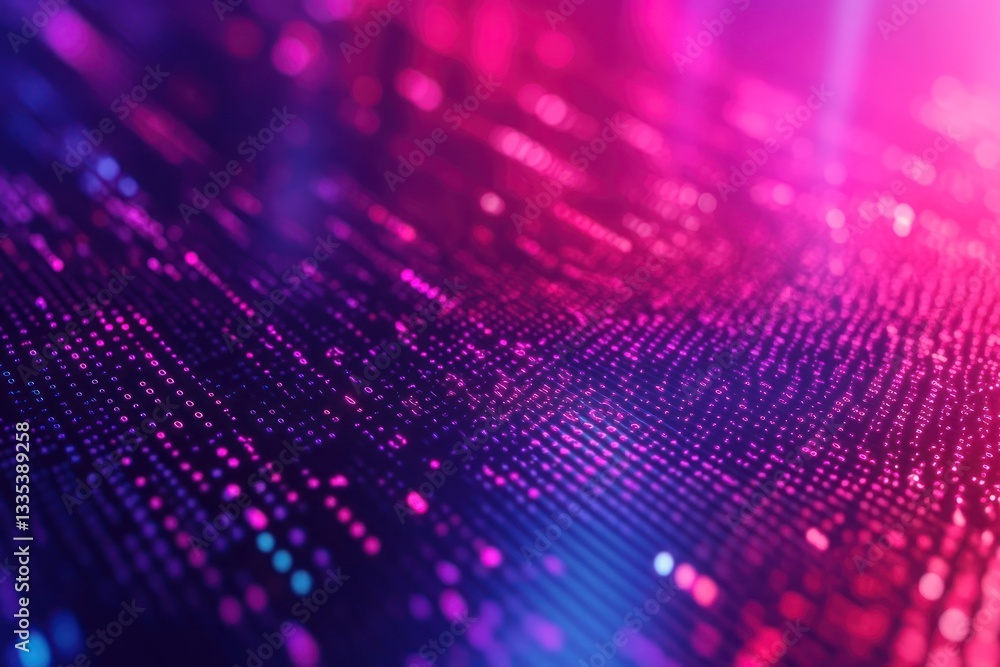 Vibrant abstract digital landscape showcasing a blend of purple and pink hues, representing data flow in a futuristic environment Vibrant abstract digital landscape showcasing a blend of purple and pink hues, representing data flow in a futuristic environment