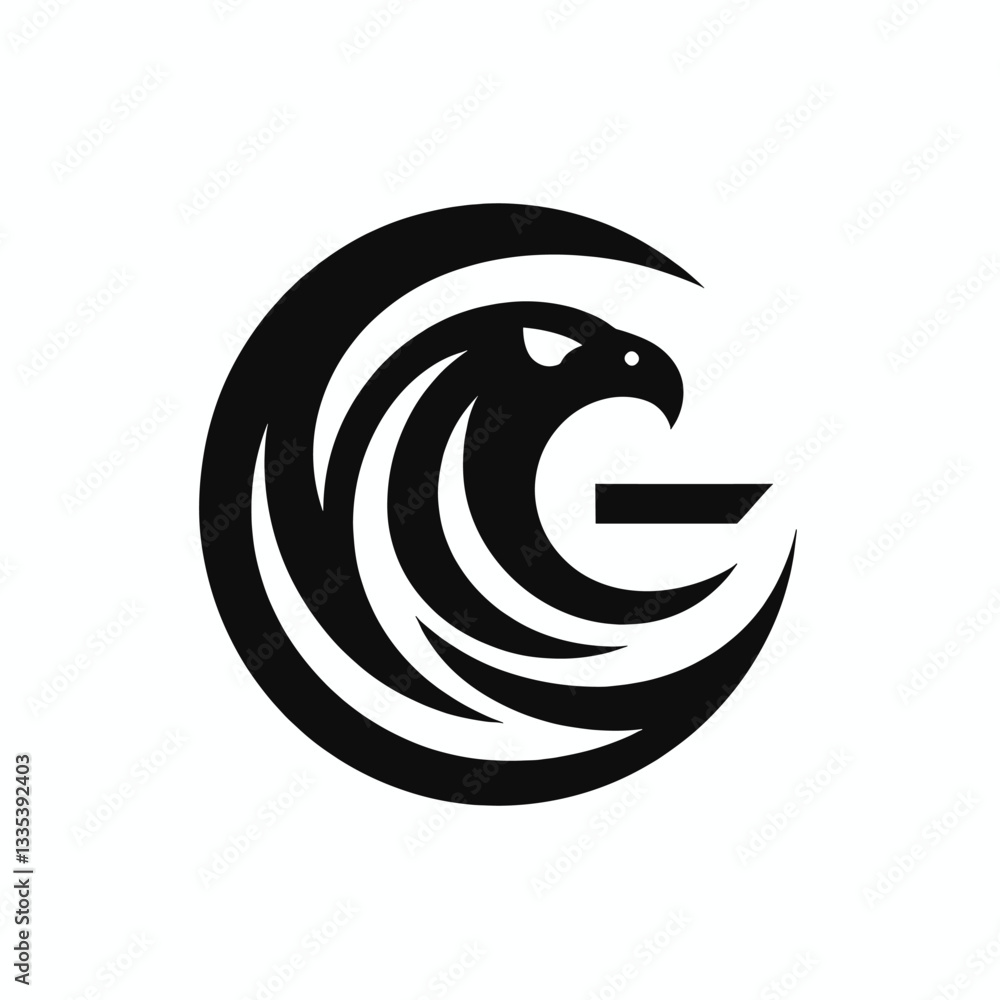 Impressive Black Eagle Logo for Professional Branding Impressive Black Eagle Logo for Professional Branding