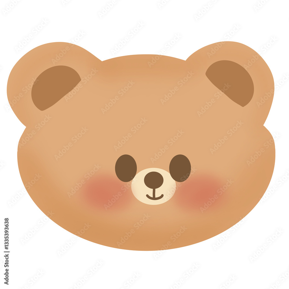Kawaii Teddy Bear Cute and Cozy Brown Bear Illustration Kawaii Teddy Bear Cute and Cozy Brown Bear Illustration