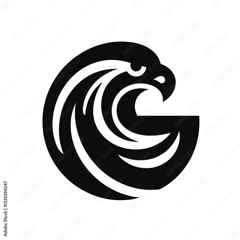Airborne Eagle Logo Representing Speed and Freedom Airborne Eagle Logo Representing Speed and Freedom