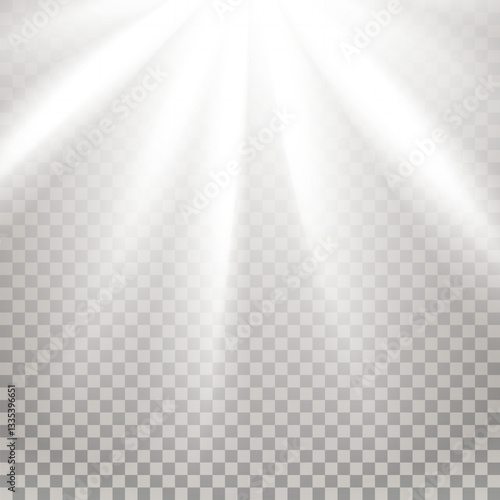 Obraz na płótnie Glowing light burst, Optical white light effect. png Vector lens glare leakage glare reflection effect. w salonie