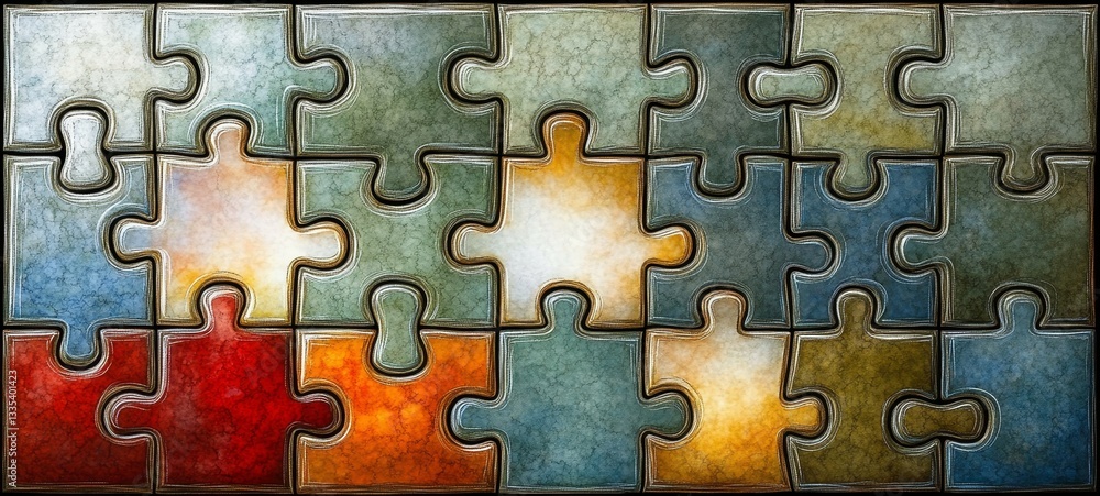Fading Puzzle Pieces, Dementia Fading Puzzle Pieces, Dementia