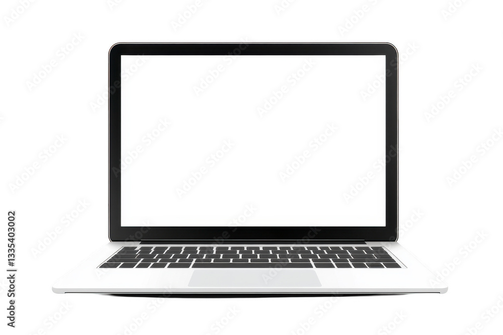 laptop with a blank screen on an isolated background, vector illustration laptop with a blank screen on an isolated background, vector illustration