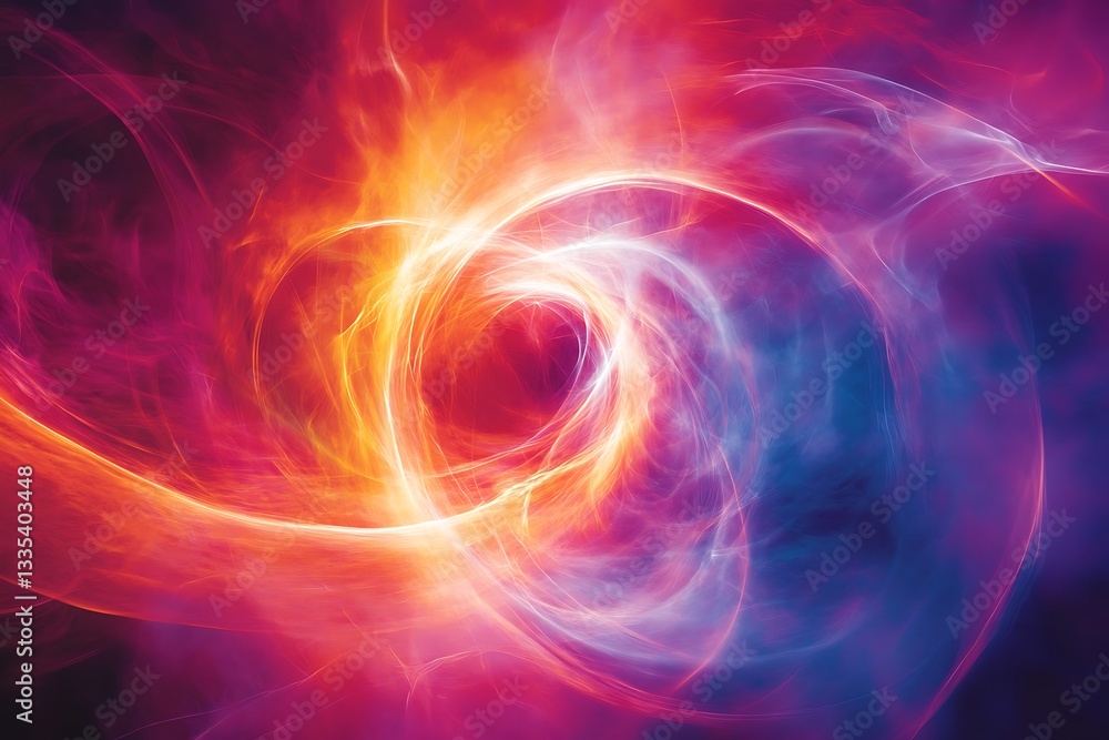 Abstract Colorful Energy Spiral Design Abstract Colorful Energy Spiral Design