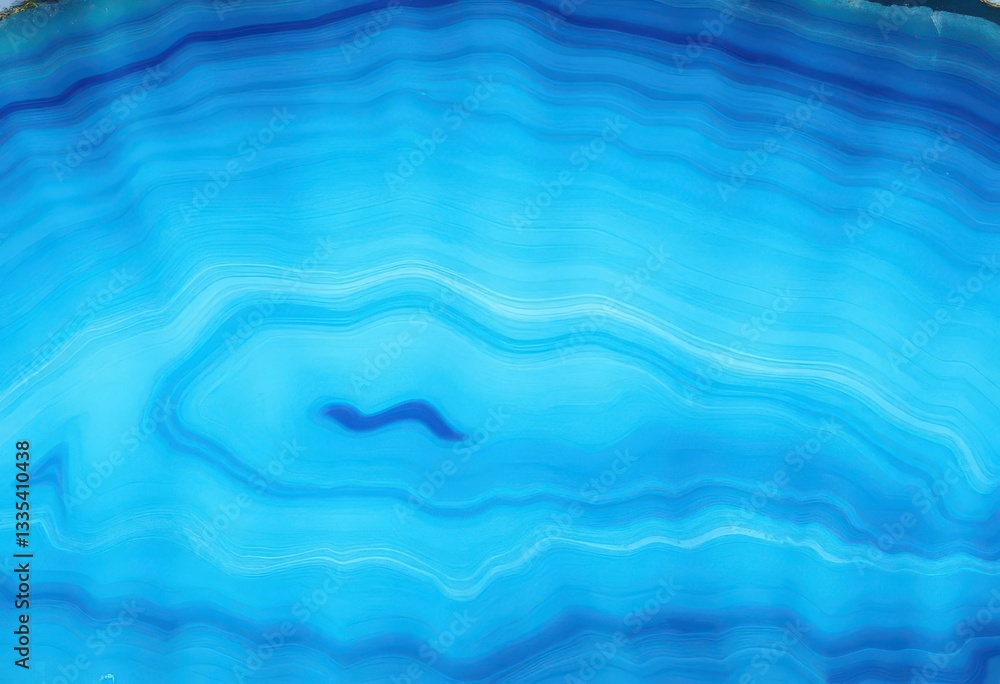Intricate light blue wave patterns in agate, showcasing swirling, translucent layers, calming, detail Intricate light blue wave patterns in agate, showcasing swirling, translucent layers, calming, detail