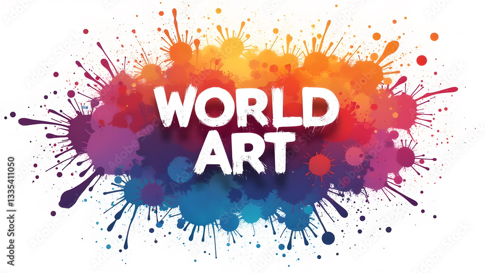 Obraz premium Colorful World Art, Abstract Expression and Creativity