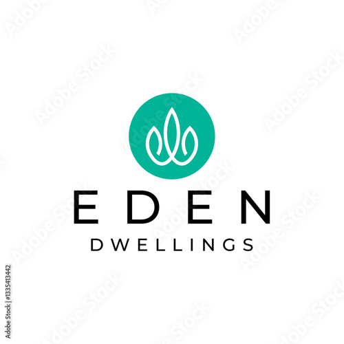 A natural and vibrant Eden-inspired logo design for health, fitness, and wellness services with a clean brand identity.
