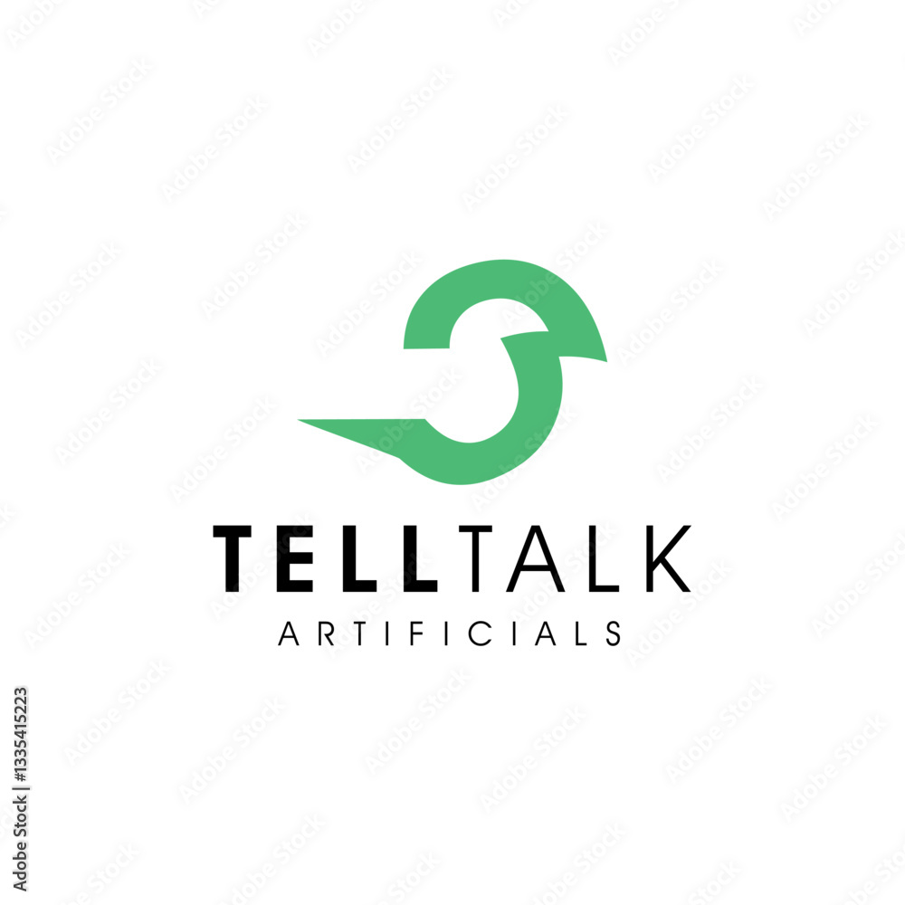 A minimal bird logo expressing intelligent conversation and artificial communication technology. A minimal bird logo expressing intelligent conversation and artificial communication technology.