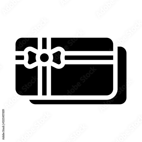 gift card glyph icon