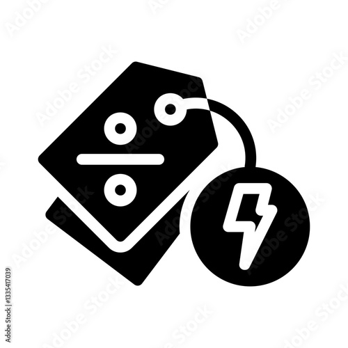 price slash glyph icon