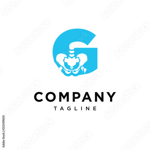 Letter G Pelvic Surgery Logo Icon Vector