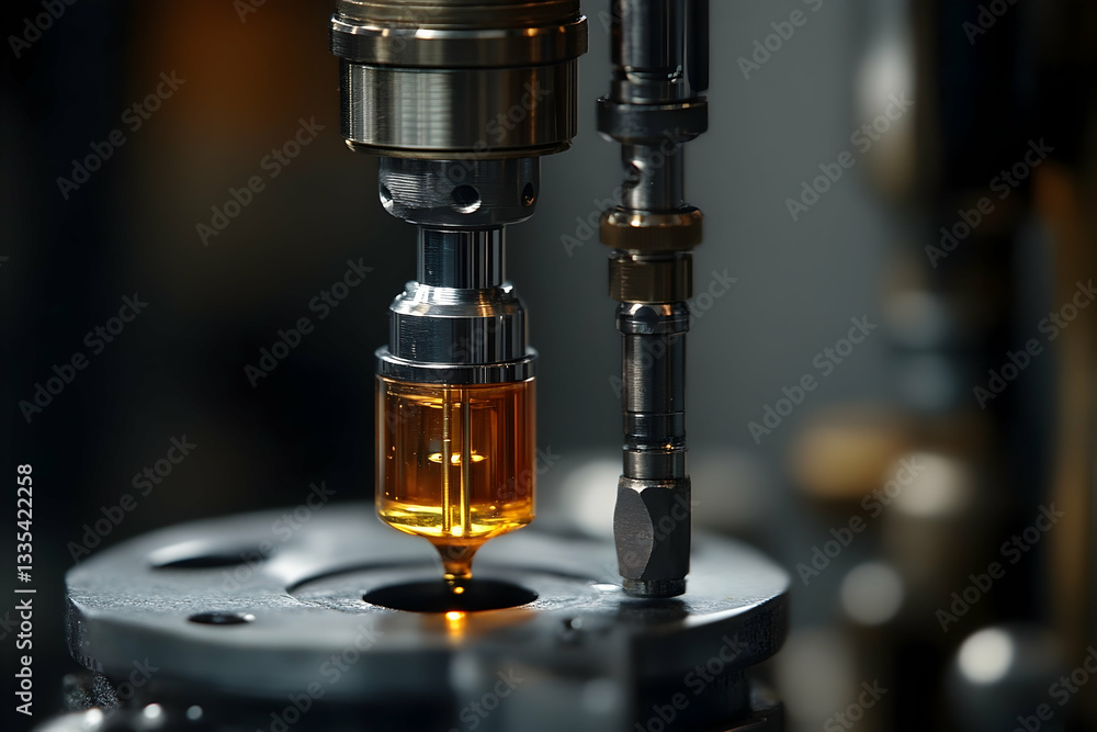 Precision liquid dispensing process in industrial automation setting Precision liquid dispensing process in industrial automation setting