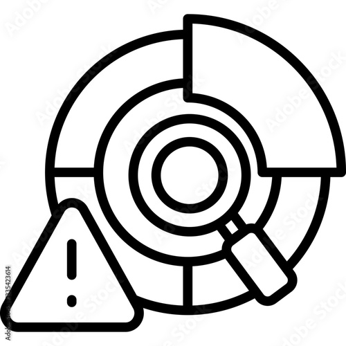 Risk Assessment line icon