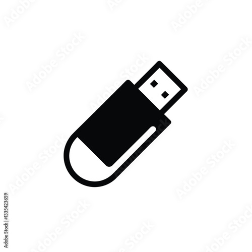 usb flash memory vector illustration