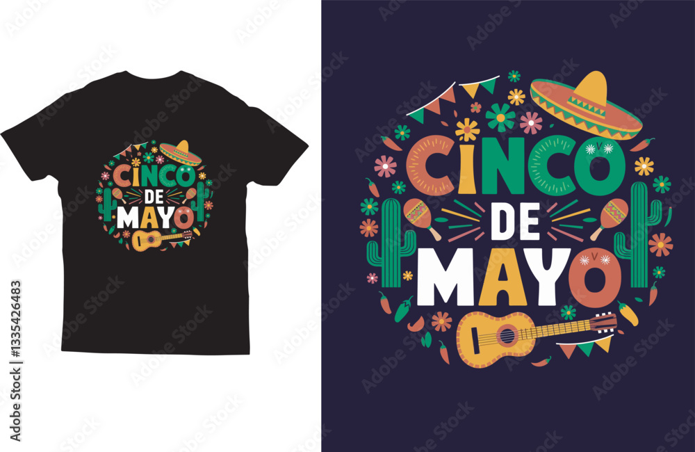 Cinco de mayo tshirt design vector Cinco de mayo tshirt design vector