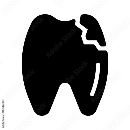 cavity glyph icon