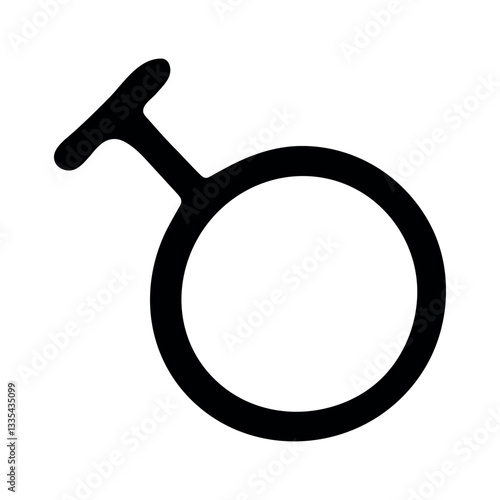 Hand drawn travesti gender identity icon Symbol used to represent sex and gender