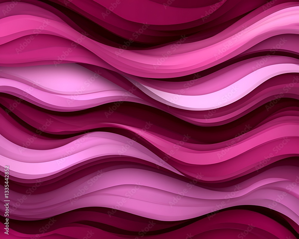 Pink waves abstract digital art Pink waves abstract digital art