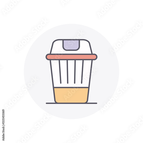 TRASH vector icon stock illustration