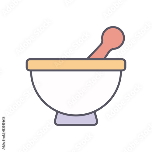 MORTAR vector icon stock illustration