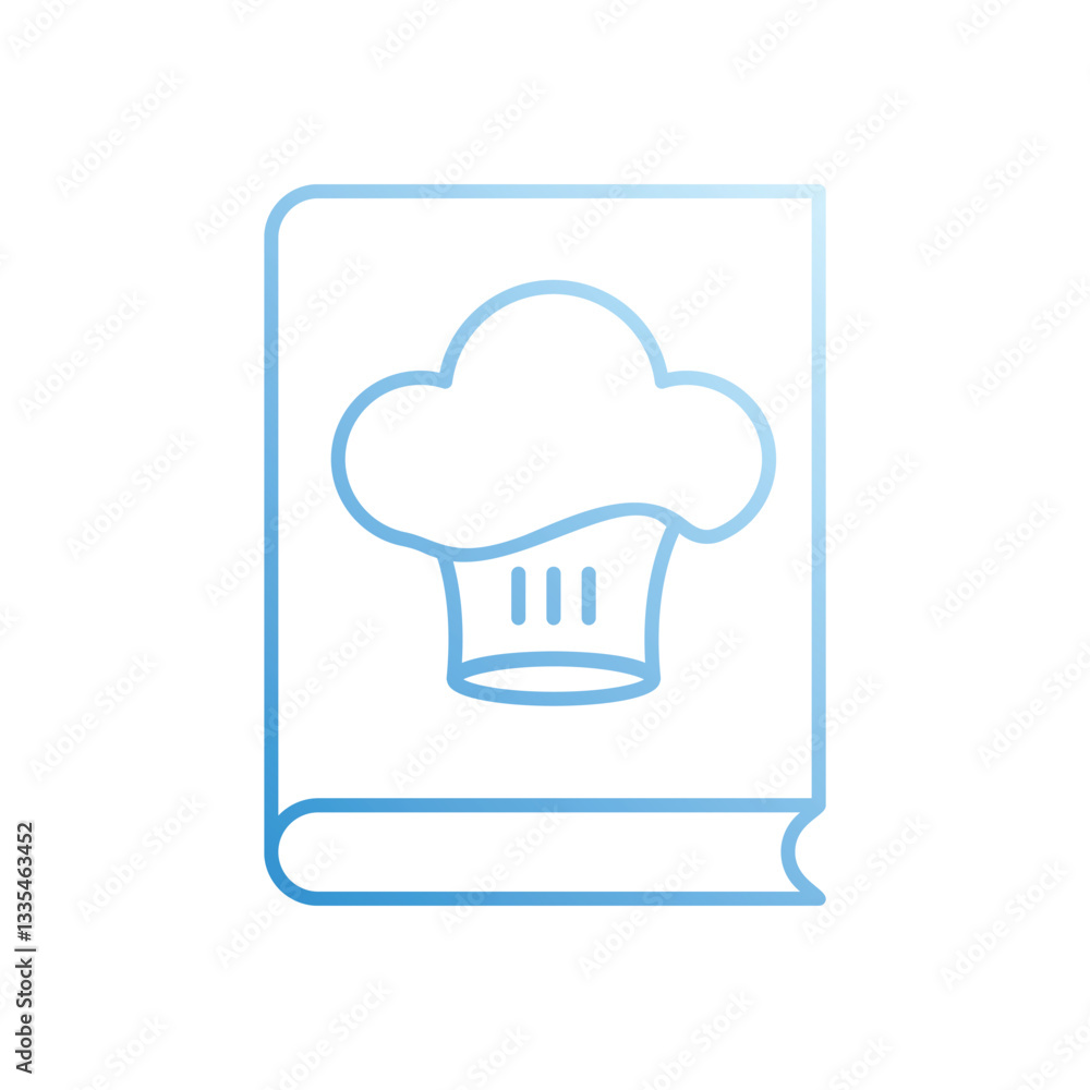 RECIPE BOOK vector icon stock illustration RECIPE BOOK vector icon stock illustration