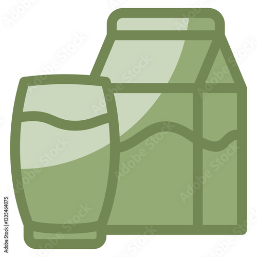 Milk Icon Element For Design