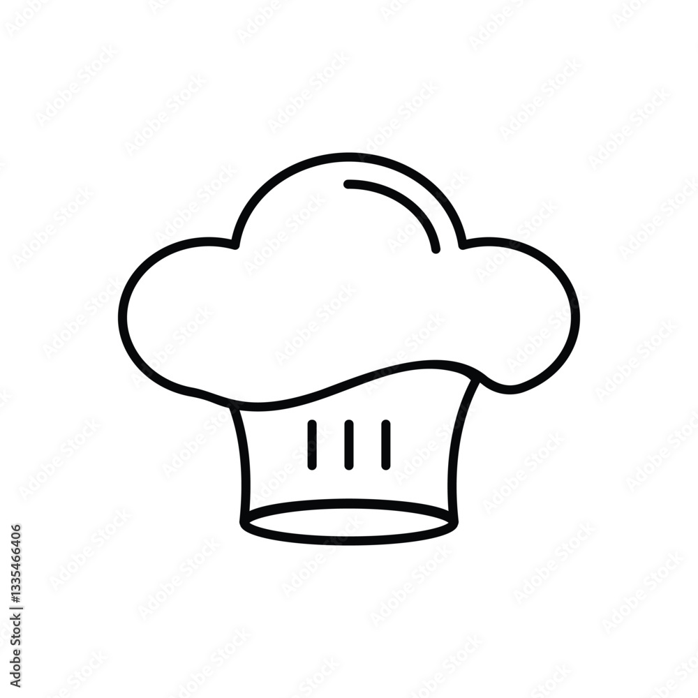 CHEAF HAT vector icon stock illustration CHEAF HAT vector icon stock illustration