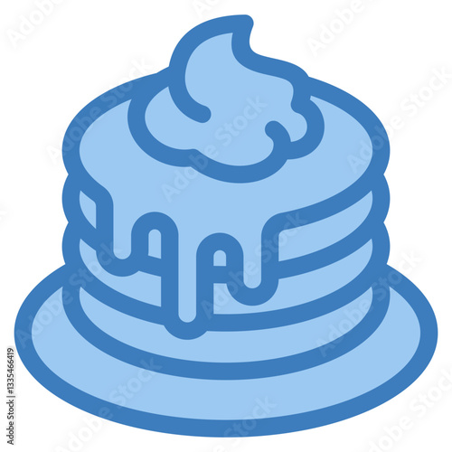 Pancakes Icon Element For Design