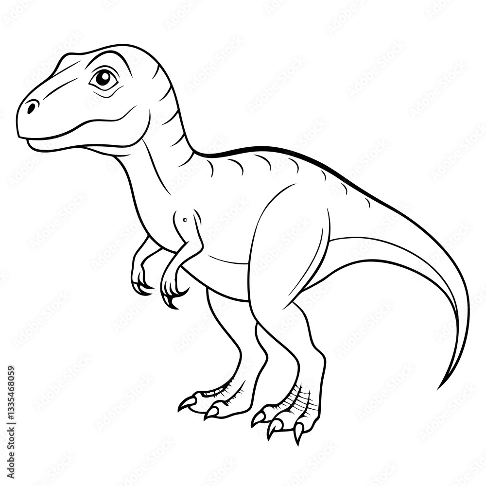 Fototapeta premium a detailed illustration of a Tyrannosaurus Rex dinosaur