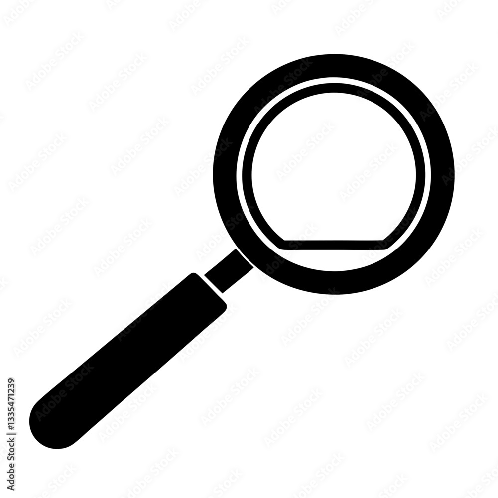 Magnifying Glass Icon for Search and Exploration Magnifying Glass Icon for Search and Exploration