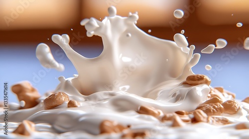 Wallpaper Mural Milk splashing on cereal. Torontodigital.ca