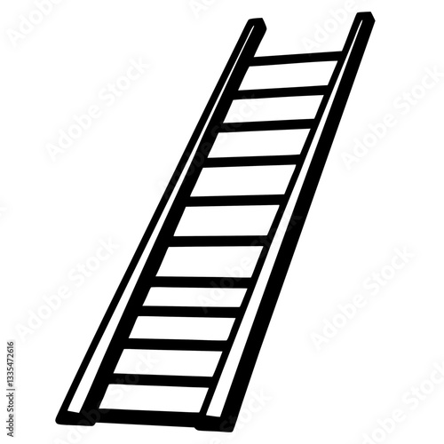 Ladder representing growth success and opportunity in business and life
