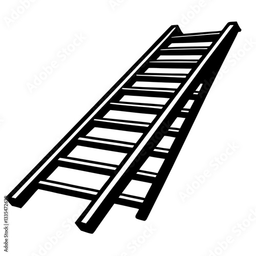 Ladder representing growth success and opportunity in business and life