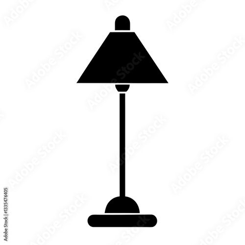 A cozy table lamp glowing softly in a modern room
